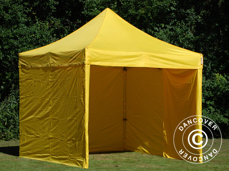 Snabbtält FleXtents PRO 3x3m Gul, inkl. 4 sidor - Image 18