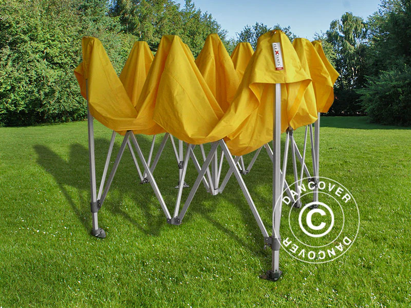 Snabbtält FleXtents PRO 3x3m Gul, inkl. 4 sidor - Image 21