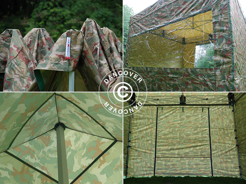 Snabbtält FleXtents PRO 3x3m Kamouflage, inkl. 4 sidor - Image 13