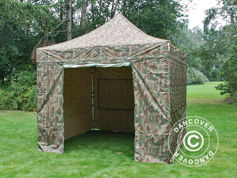 Snabbtält FleXtents PRO 3x3m Kamouflage, inkl. 4 sidor - Image 15