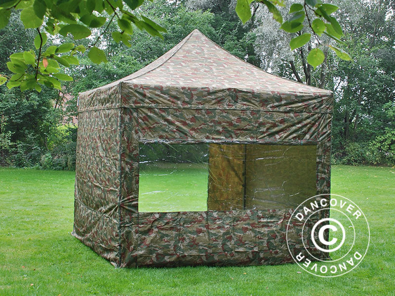 Snabbtält FleXtents PRO 3x3m Kamouflage, inkl. 4 sidor - Image 3