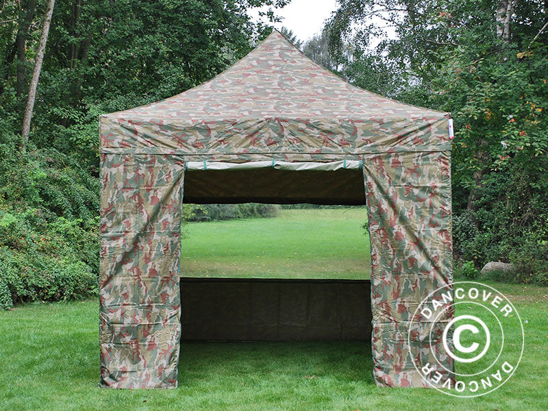 Snabbtält FleXtents PRO 3x3m Kamouflage, inkl. 4 sidor - Image 5