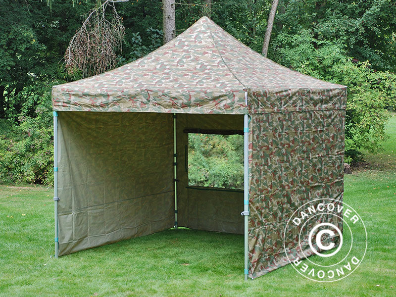 Snabbtält FleXtents PRO 3x3m Kamouflage, inkl. 4 sidor - Image 6