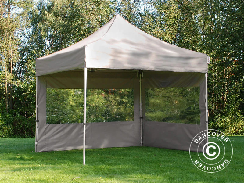Snabbtält FleXtents PRO 3x3m Latte, inkl. 4 sidor - Image 3