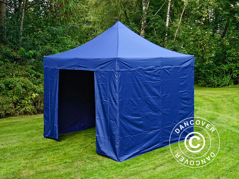 Snabbtält FleXtents PRO 3x3m Mörkblå, inkl. 4 sidor - Image 5