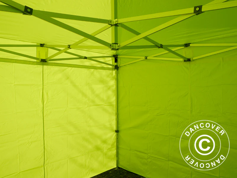 Snabbtält FleXtents PRO 3x3m Neongul/grön, inkl. 4 sidor - Image 11
