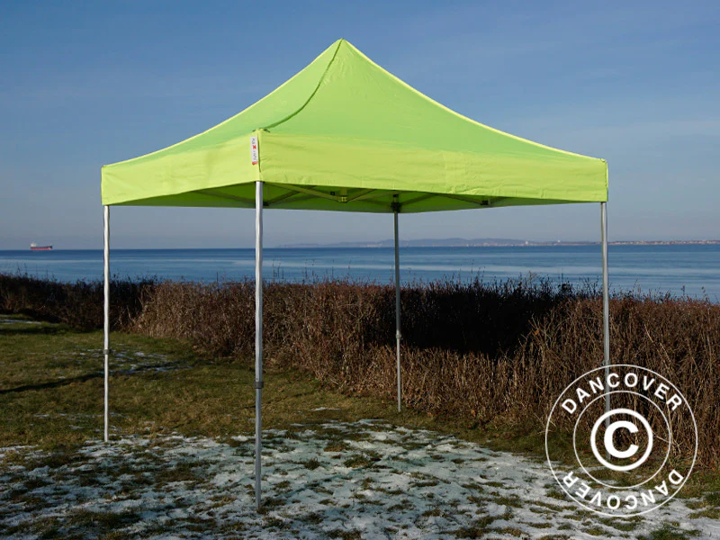 Snabbtält FleXtents PRO 3x3m Neongul/grön, inkl. 4 sidor - Image 7