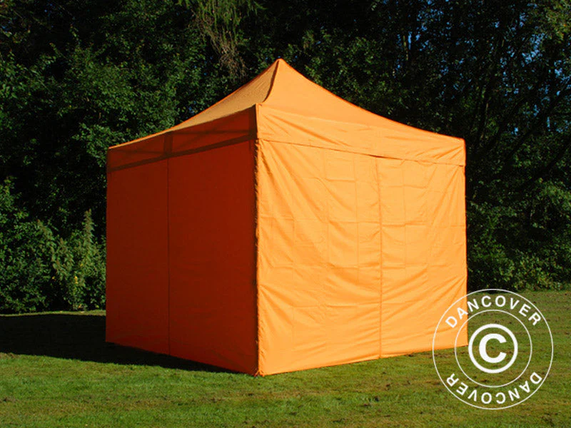 Snabbtält FleXtents PRO 3x3m Orange, inkl. 4 sidor - Image 3