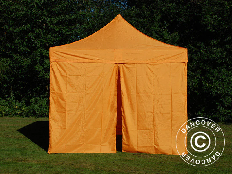 Snabbtält FleXtents PRO 3x3m Orange, inkl. 4 sidor - Image 6