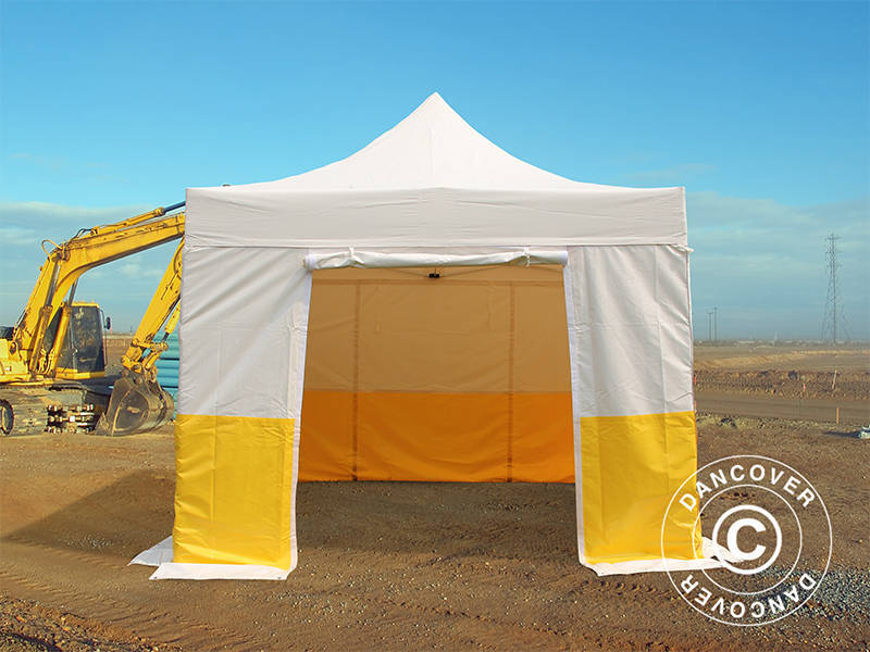 Snabbtält FleXtents® PRO 3x3m, PVC, Arbetstält, Flamhämmande, inkl. 4 sidoväggar - Image 2