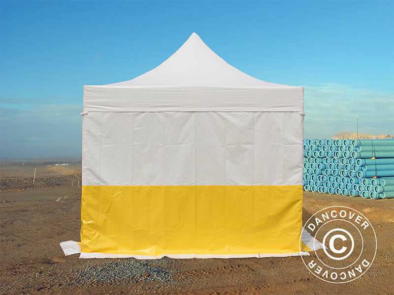 Snabbtält FleXtents® PRO 3x3m, PVC, Arbetstält, Flamhämmande, inkl. 4 sidoväggar - Image 3