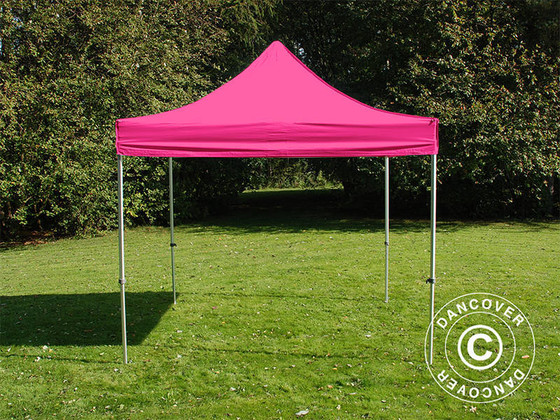 Snabbtält FleXtents PRO 3x3m Rosa, inkl. 4 sidor - Image 5