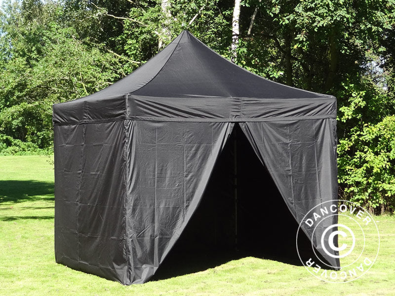 Snabbtält FleXtents PRO 3x3m Svart, Flamhämmande, inkl. 4 sidor - Image 20