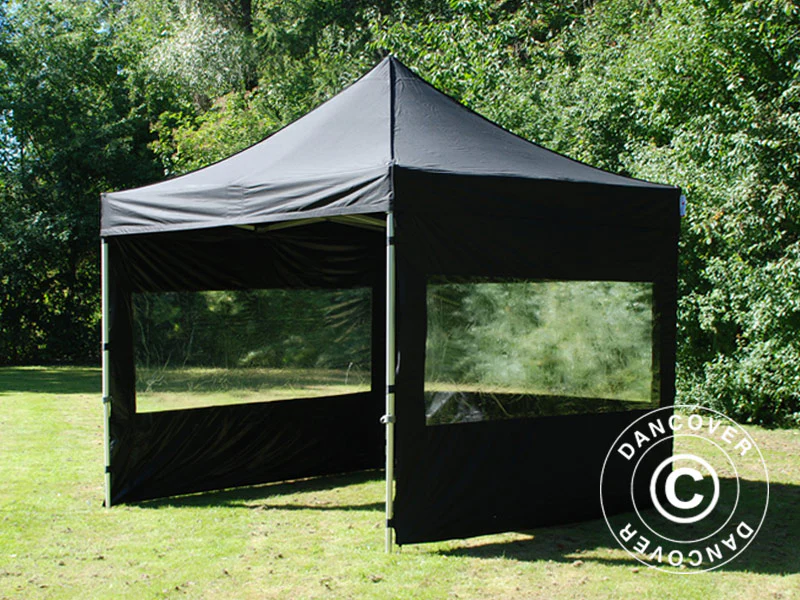 Snabbtält FleXtents PRO 3x3m Svart, inkl. 4 sidor - Image 11