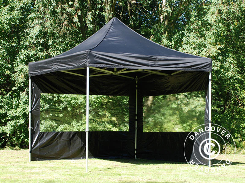 Snabbtält FleXtents PRO 3x3m Svart, inkl. 4 sidor - Image 24