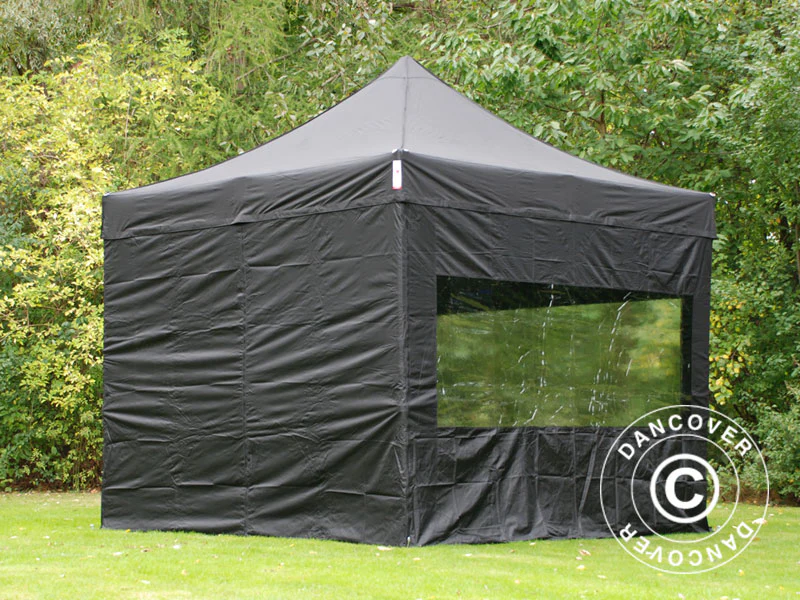 Snabbtält FleXtents PRO 3x3m Svart, inkl. 4 sidor - Image 28