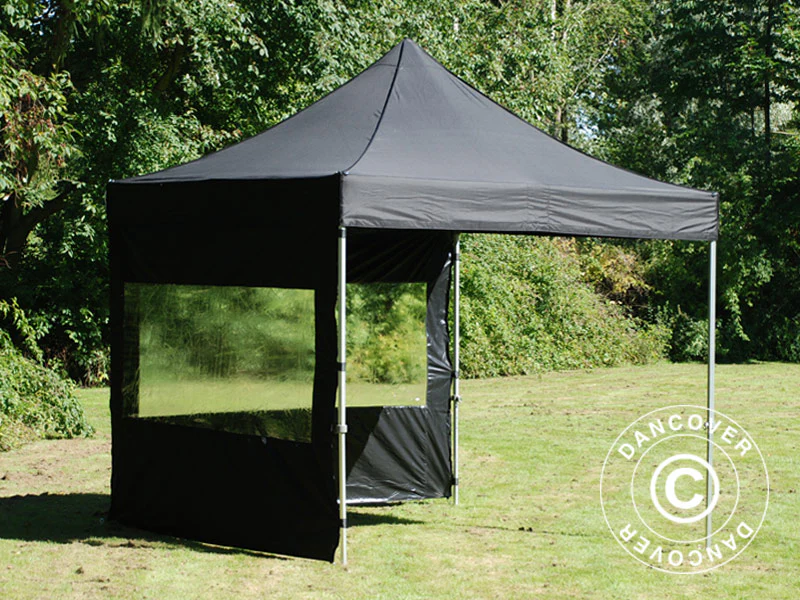 Snabbtält FleXtents PRO 3x3m Svart, inkl. 4 sidor - Image 3