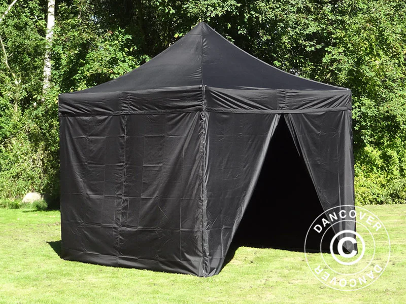 Snabbtält FleXtents PRO 3x3m Svart, inkl. 4 sidor - Image 5