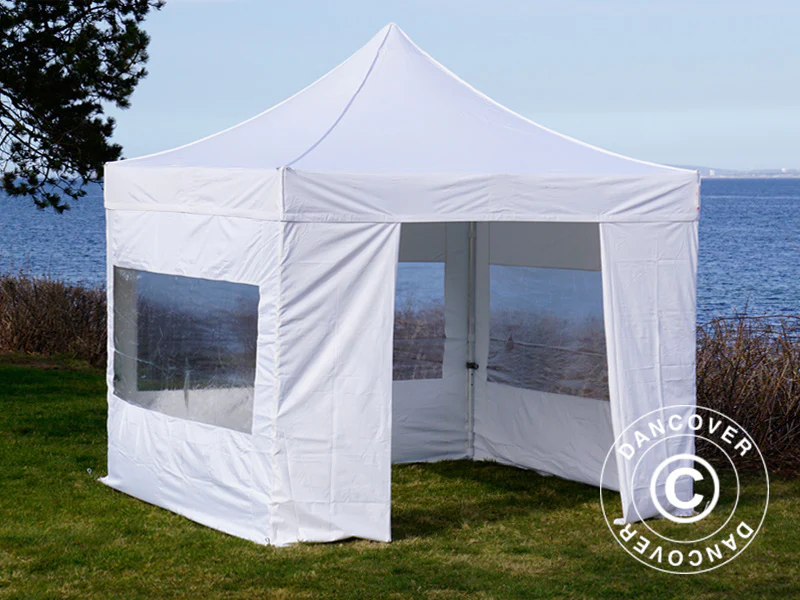 Snabbtält FleXtents PRO 3x3m Vit, inkl. 4 sidor - Image 3