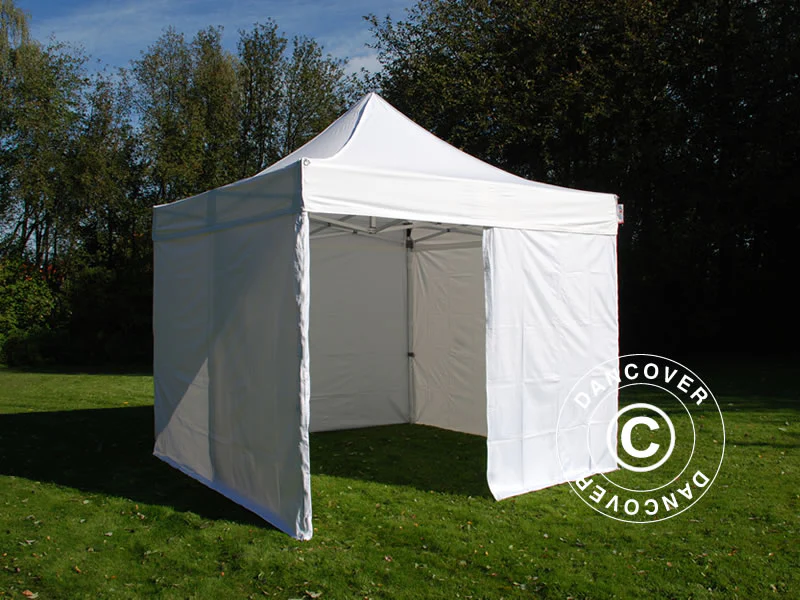 Snabbtält FleXtents PRO 3x3m Vit, inkl. 4 sidor - Image 3