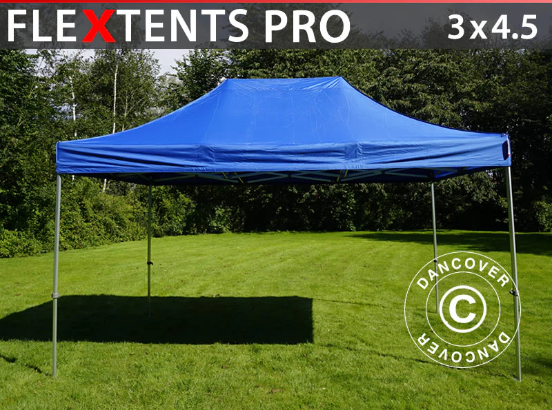 Snabbtält FleXtents PRO 3x4,5m Blå