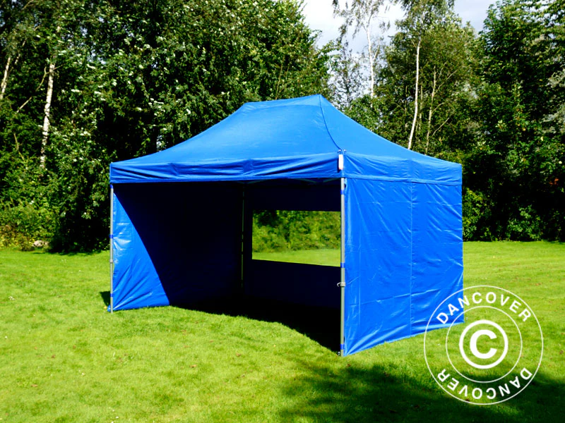 Snabbtält FleXtents PRO 3x4,5m Blå, inkl. 4 sidor - Image 11