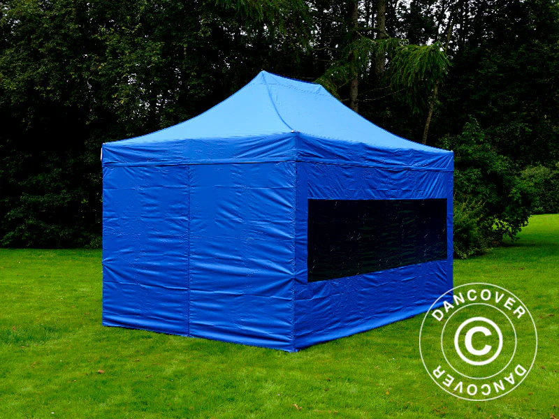 Snabbtält FleXtents PRO 3x4,5m Blå, inkl. 4 sidor - Image 3