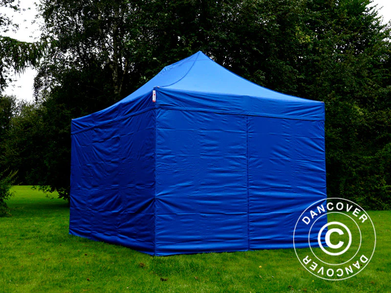 Snabbtält FleXtents PRO 3x4,5m Blå, inkl. 4 sidor - Image 4