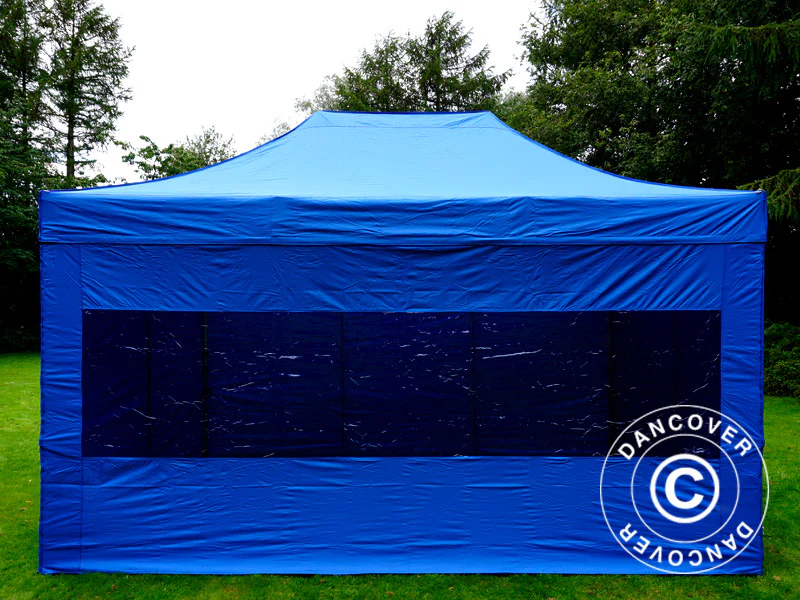 Snabbtält FleXtents PRO 3x4,5m Blå, inkl. 4 sidor - Image 7