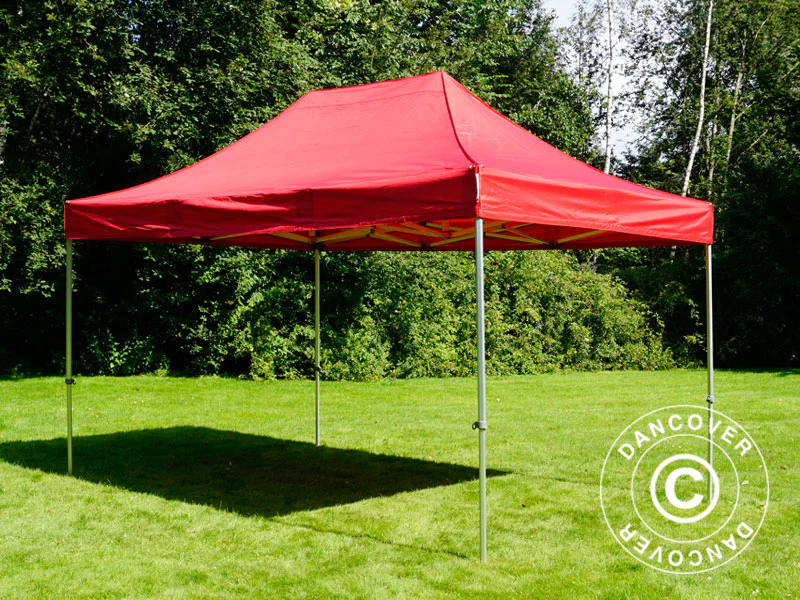 Snabbtält FleXtents PRO 3x4,5m Röd, inkl. 4 sidor - Image 13