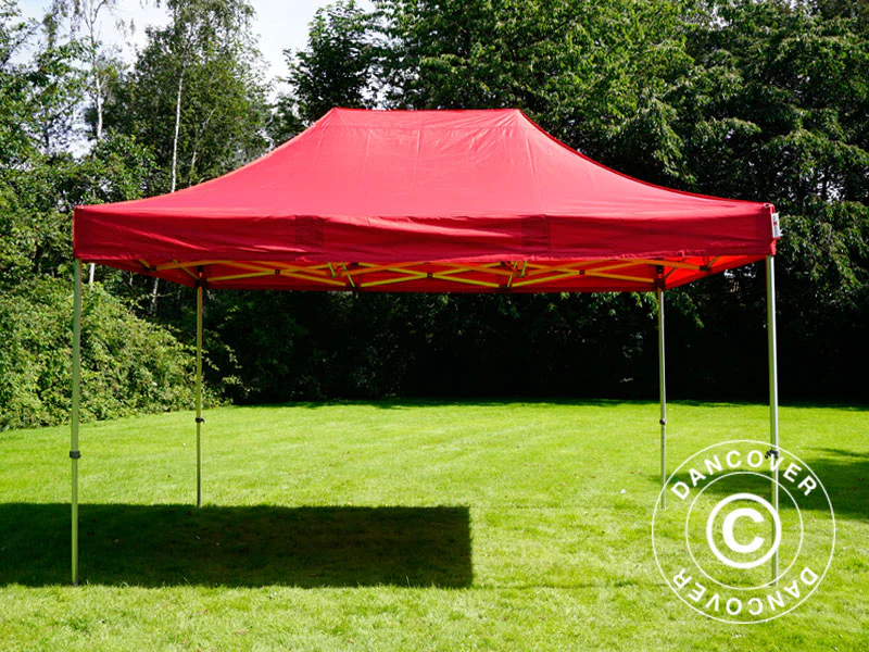 Snabbtält FleXtents PRO 3x4,5m Röd, inkl. 4 sidor - Image 23