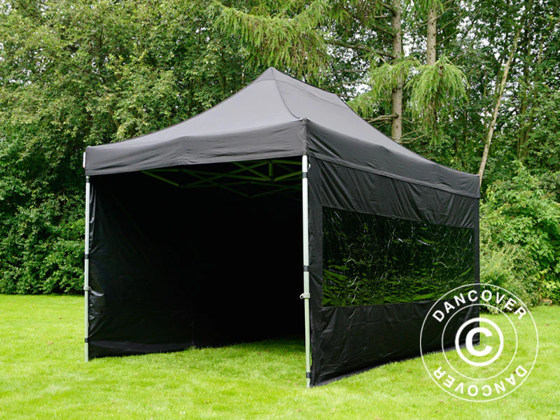 Snabbtält FleXtents PRO 3x4,5m Svart, inkl. 4 sidor - Image 12