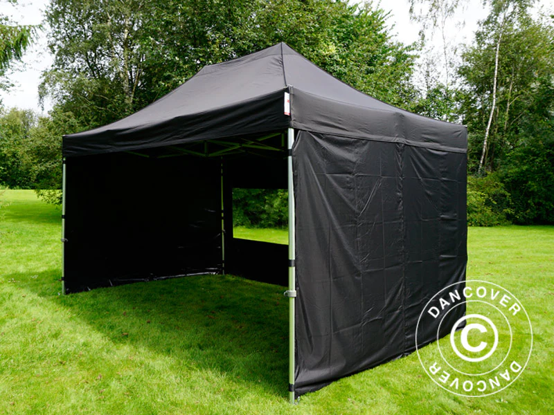 Snabbtält FleXtents PRO 3x4,5m Svart, inkl. 4 sidor - Image 14