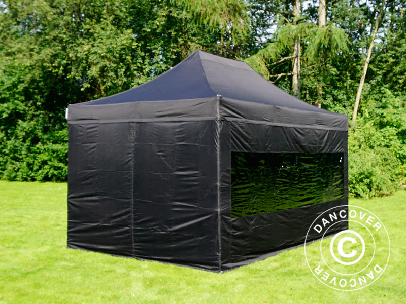 Snabbtält FleXtents PRO 3x4,5m Svart, inkl. 4 sidor - Image 3