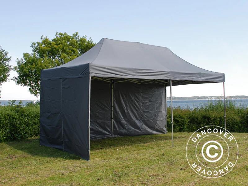 Snabbtält FleXtents PRO 3x6m Grå, inkl. 6 sidor - Image 10