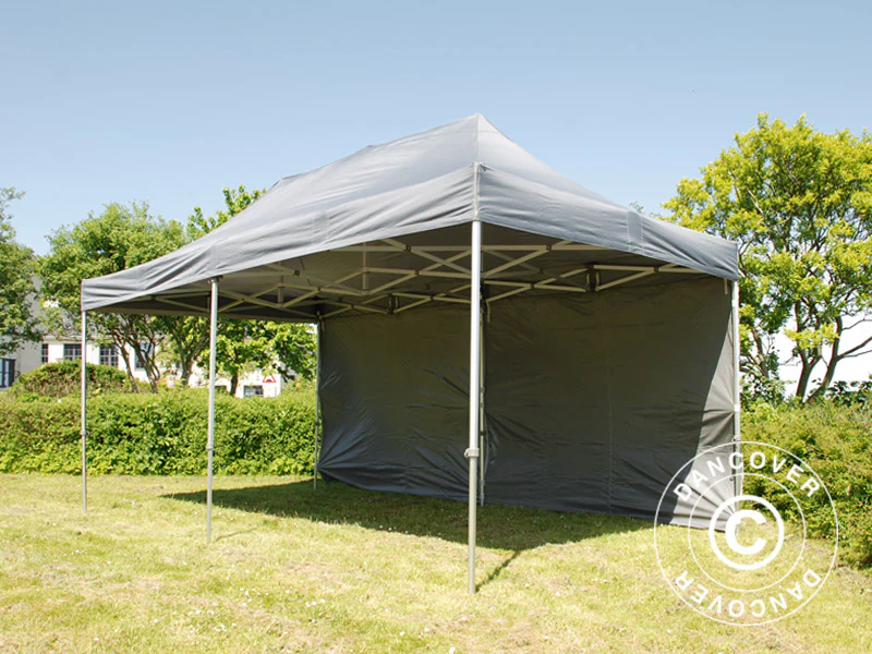 Snabbtält FleXtents PRO 3x6m Grå, inkl. 6 sidor - Image 11