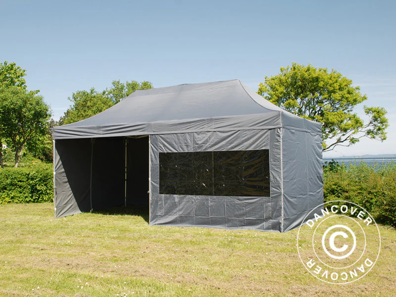 Snabbtält FleXtents PRO 3x6m Grå, inkl. 6 sidor - Image 12