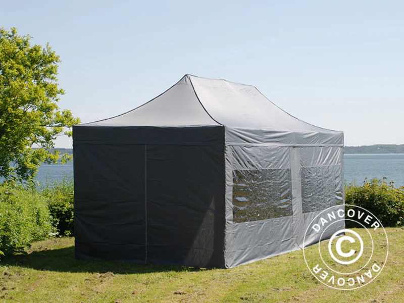 Snabbtält FleXtents PRO 3x6m Grå, inkl. 6 sidor - Image 17