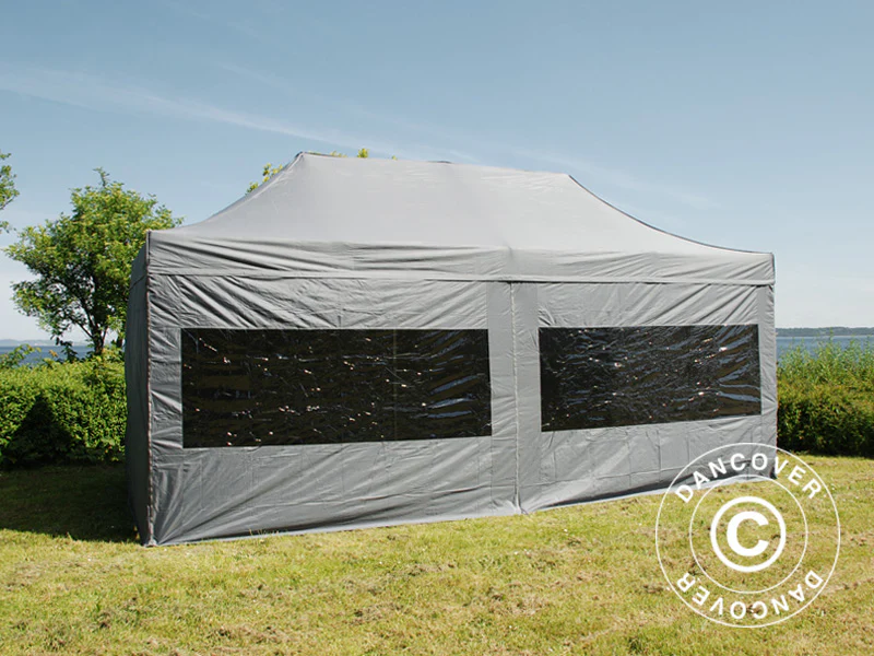 Snabbtält FleXtents PRO 3x6m Grå, inkl. 6 sidor - Image 20
