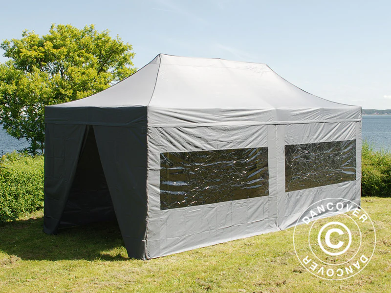 Snabbtält FleXtents PRO 3x6m Grå, inkl. 6 sidor - Image 21