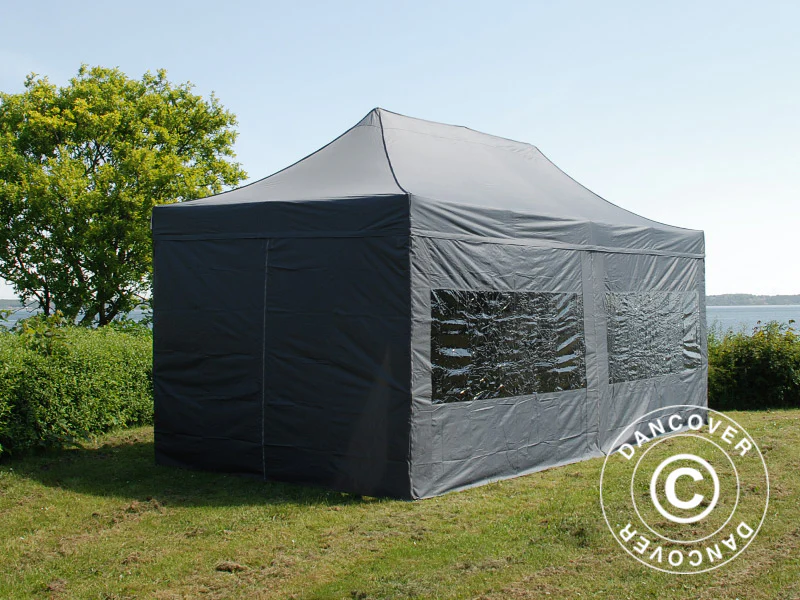 Snabbtält FleXtents PRO 3x6m Grå, inkl. 6 sidor - Image 23