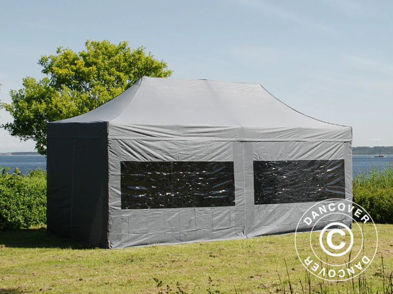 Snabbtält FleXtents PRO 3x6m Grå, inkl. 6 sidor - Image 25