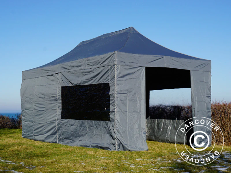 Snabbtält FleXtents PRO 3x6m Grå, inkl. 6 sidor - Image 31