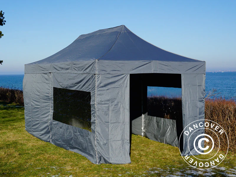 Snabbtält FleXtents PRO 3x6m Grå, inkl. 6 sidor - Image 32