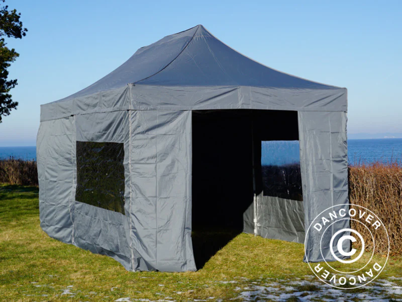 Snabbtält FleXtents PRO 3x6m Grå, inkl. 6 sidor - Image 33