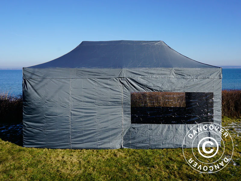 Snabbtält FleXtents PRO 3x6m Grå, inkl. 6 sidor - Image 36