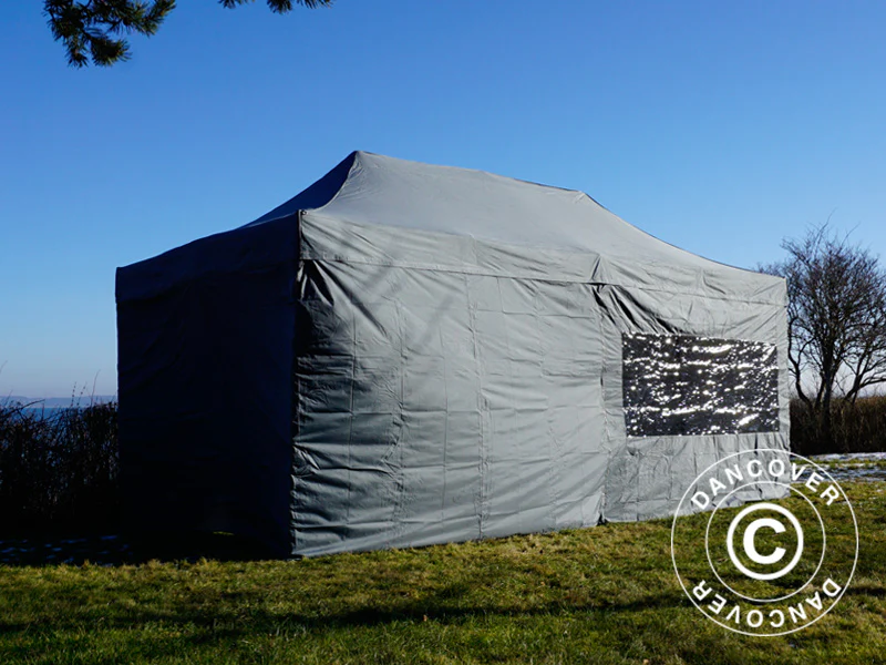 Snabbtält FleXtents PRO 3x6m Grå, inkl. 6 sidor - Image 37