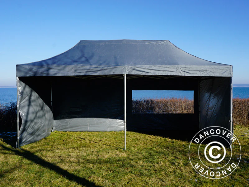 Snabbtält FleXtents PRO 3x6m Grå, inkl. 6 sidor - Image 39