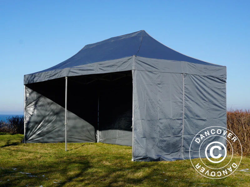 Snabbtält FleXtents PRO 3x6m Grå, inkl. 6 sidor - Image 41