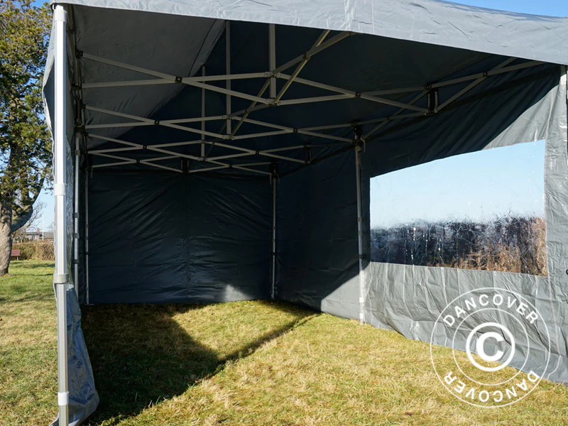 Snabbtält FleXtents PRO 3x6m Grå, inkl. 6 sidor - Image 50